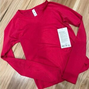 lululemon swiftly deep pink Long Sleeve Tee